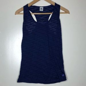 ALO Yoga Sheer Navy Blue Tank Top